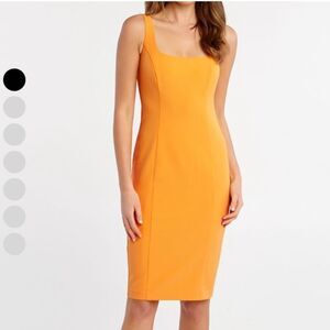 NEW BARDOT Orange Midi Dress